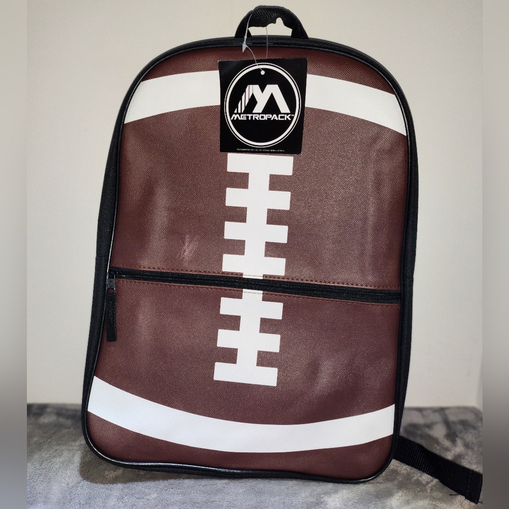 Metropack football-themed backpack